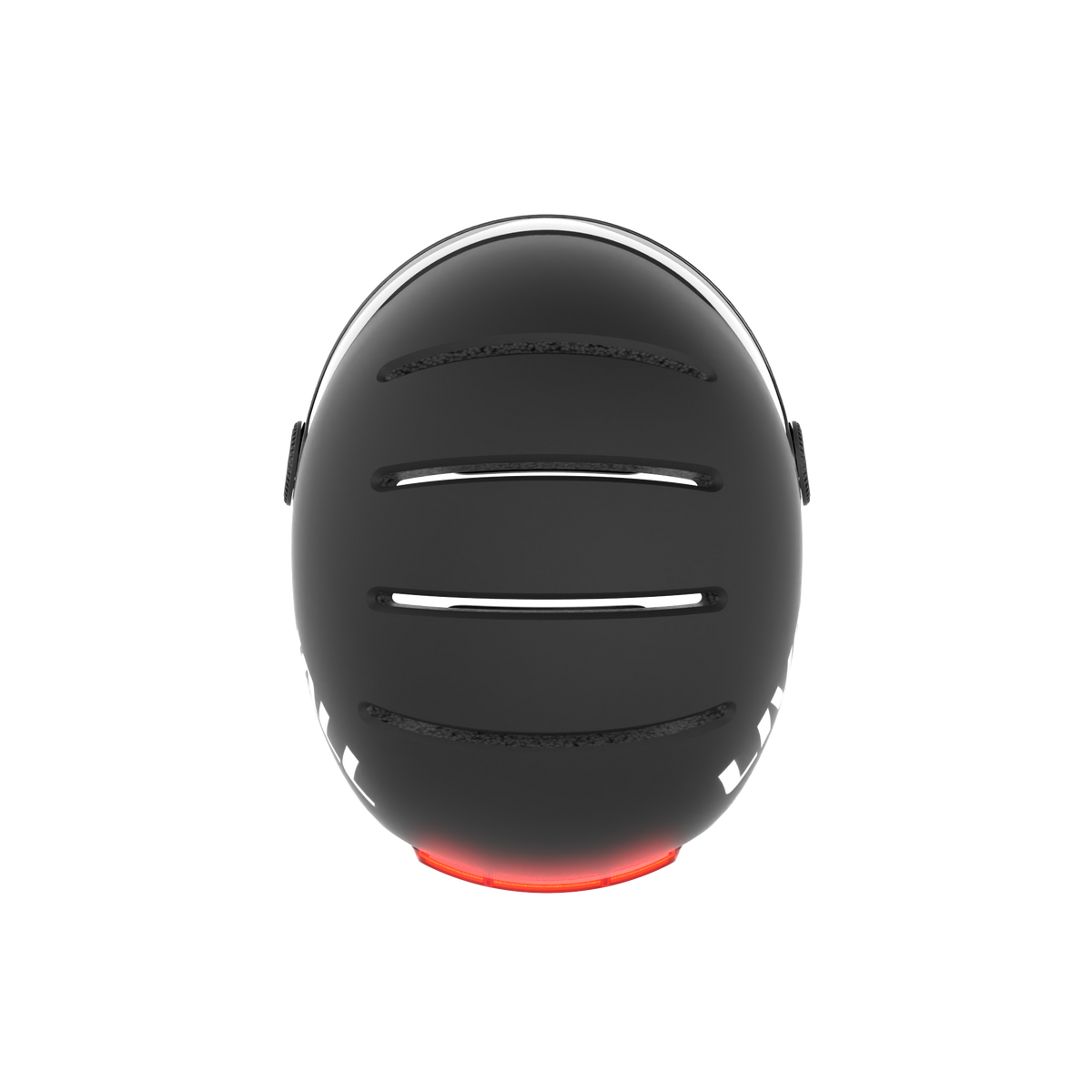 black Livall helmet with visor for electric scooters