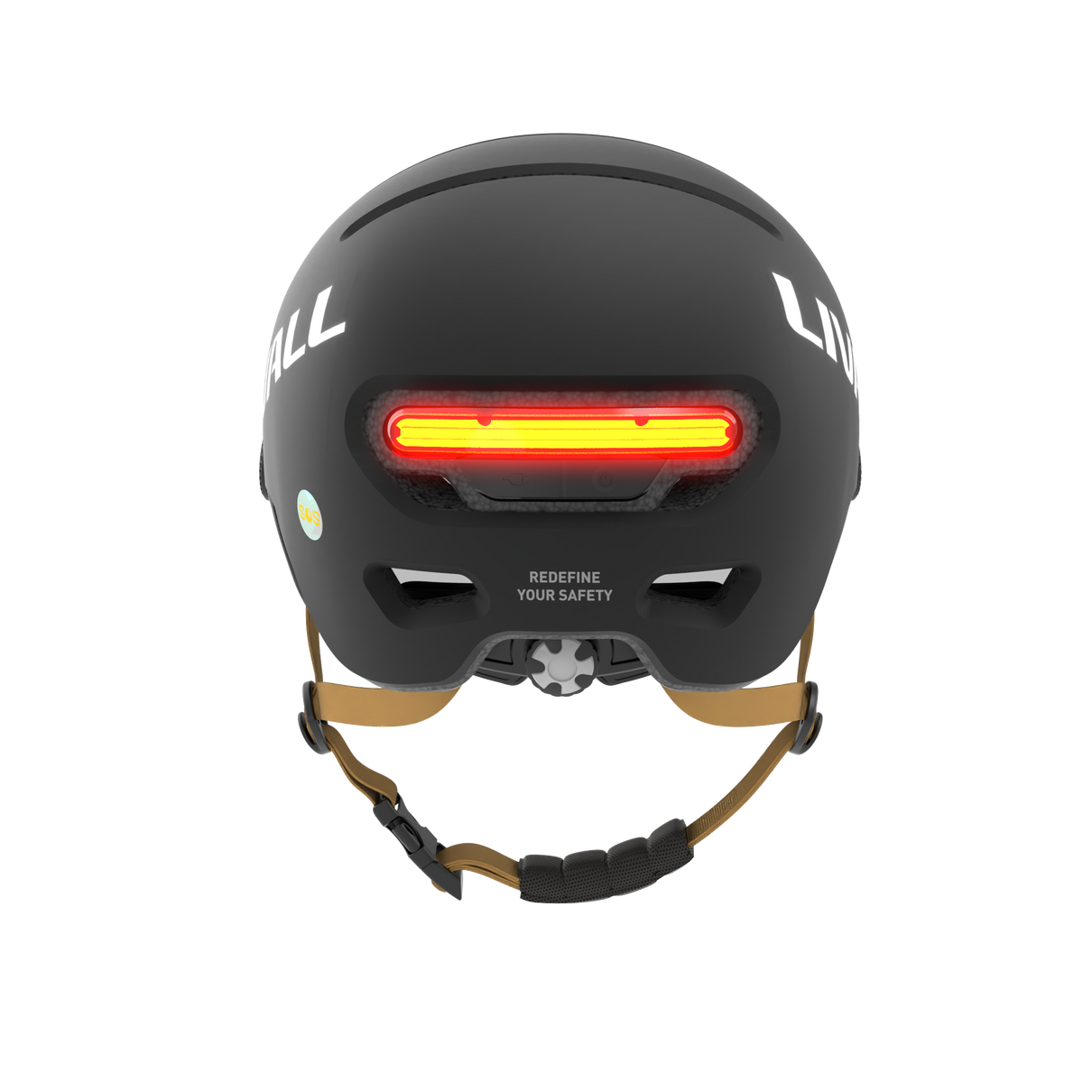 black Livall helmet with visor for electric scooters