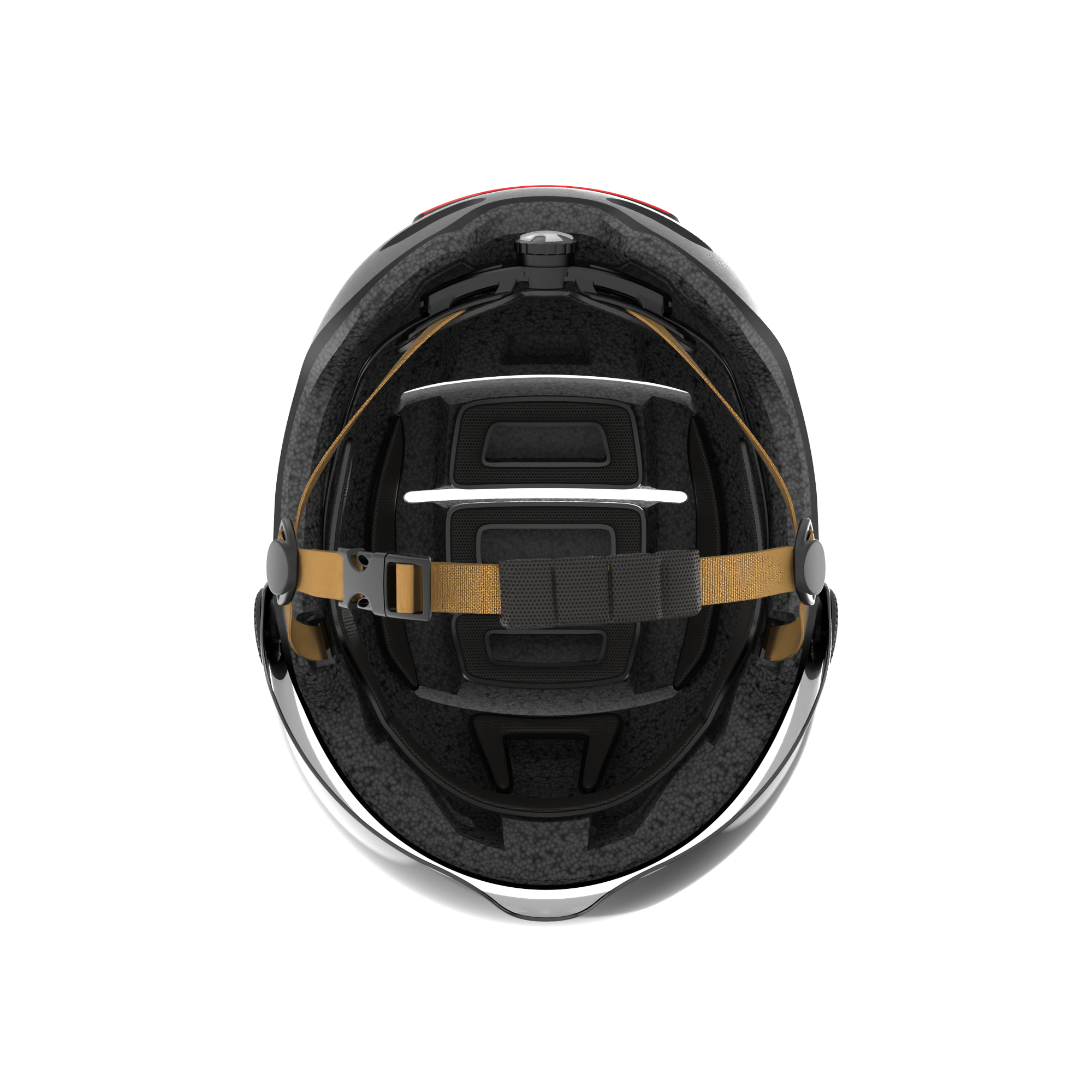 black Livall helmet with visor for electric scooters
