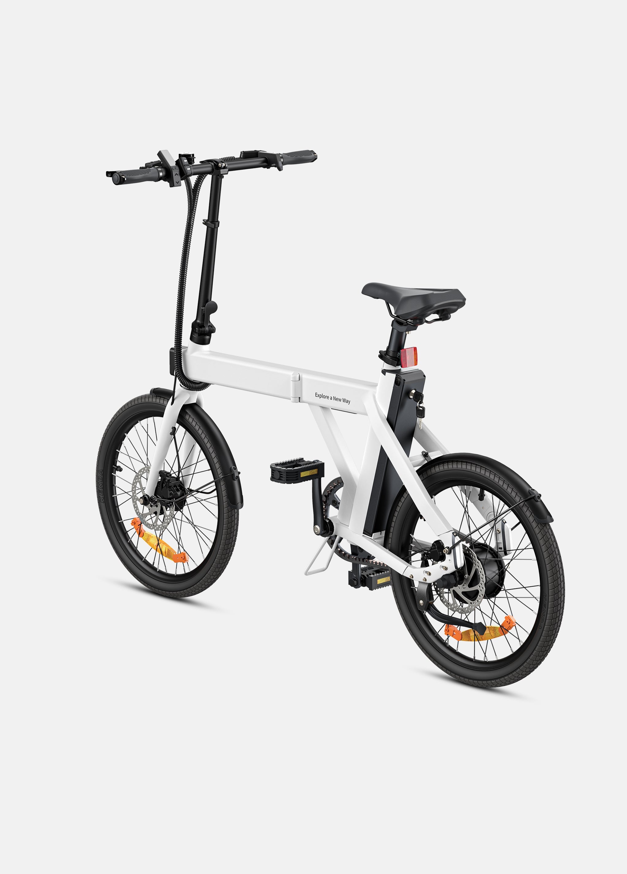 Engwe P20 Electric Bike White-LOCO Scooters Dublin