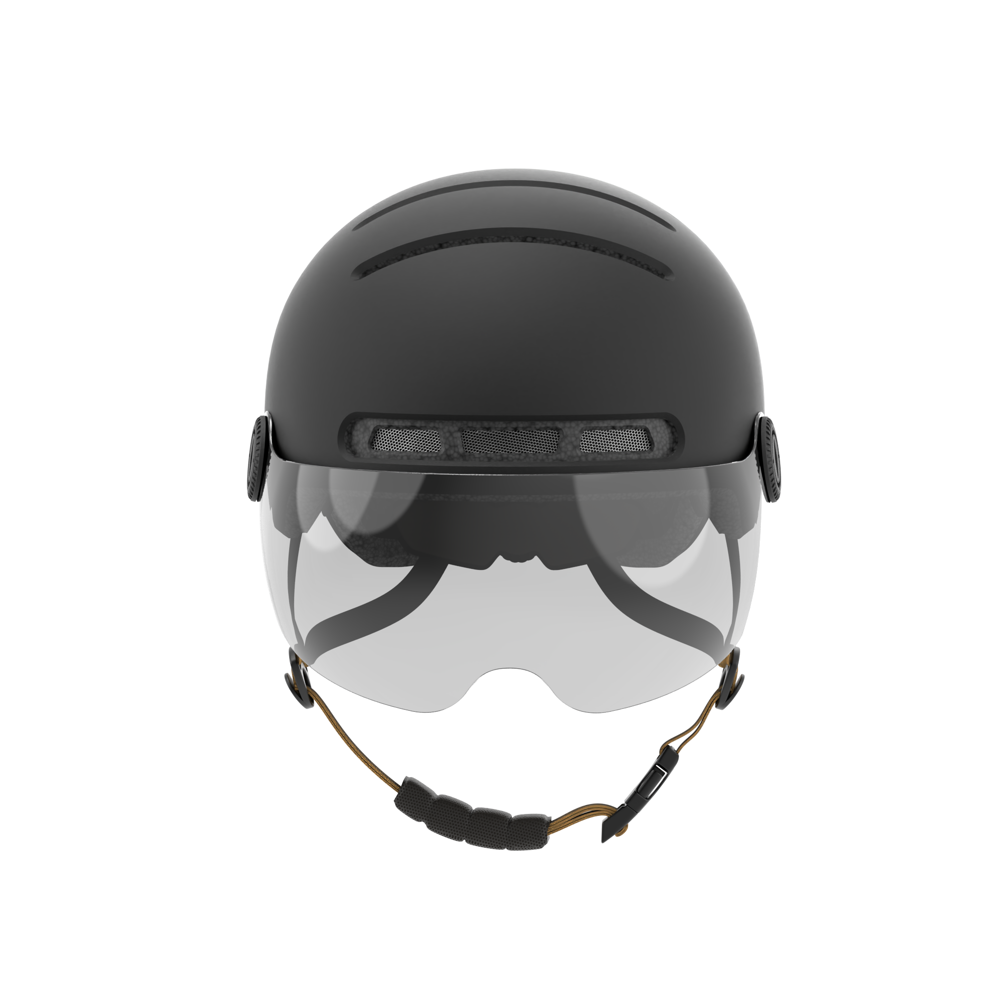  black Livall helmet with visor for electric scooters