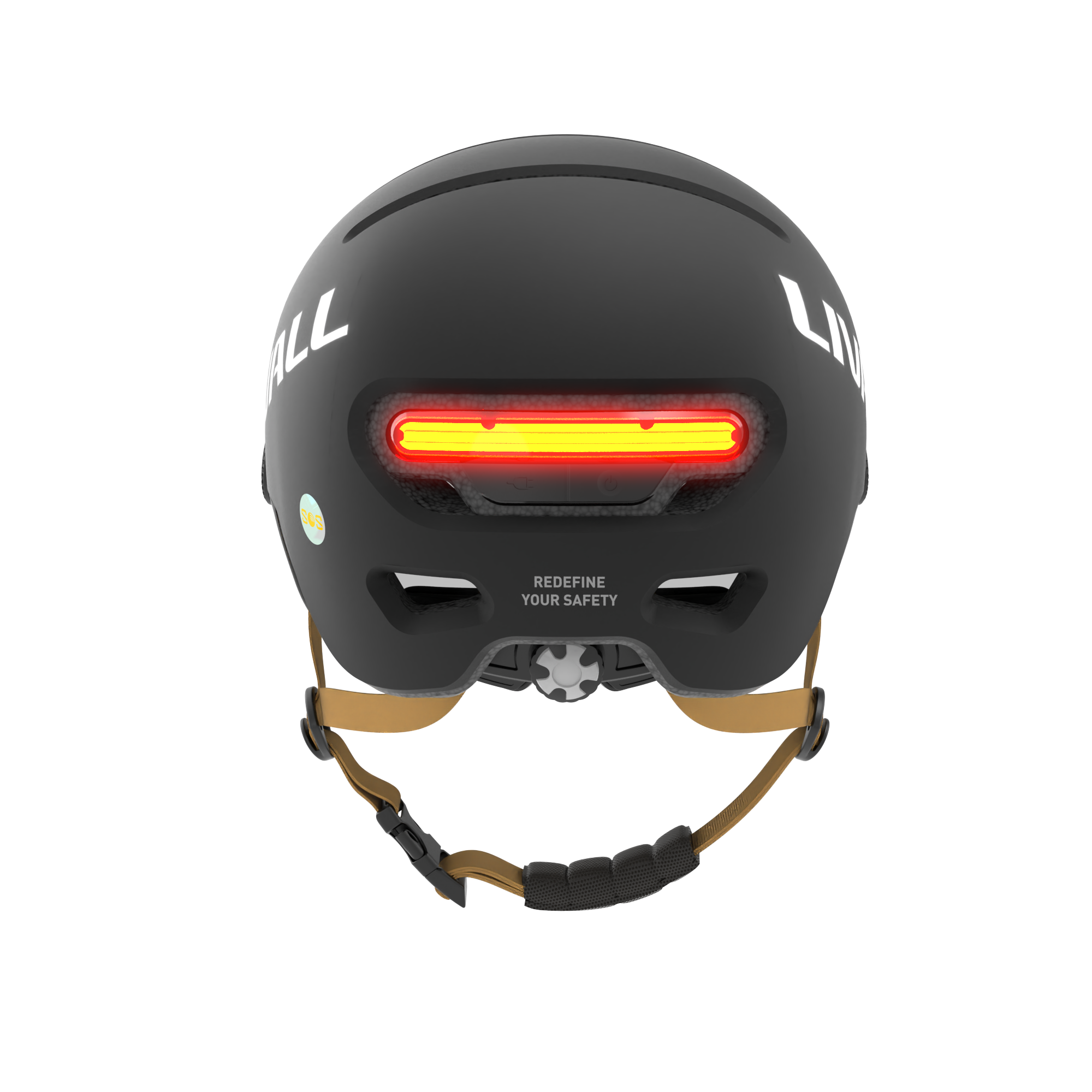  black Livall helmet with visor for electric scooters