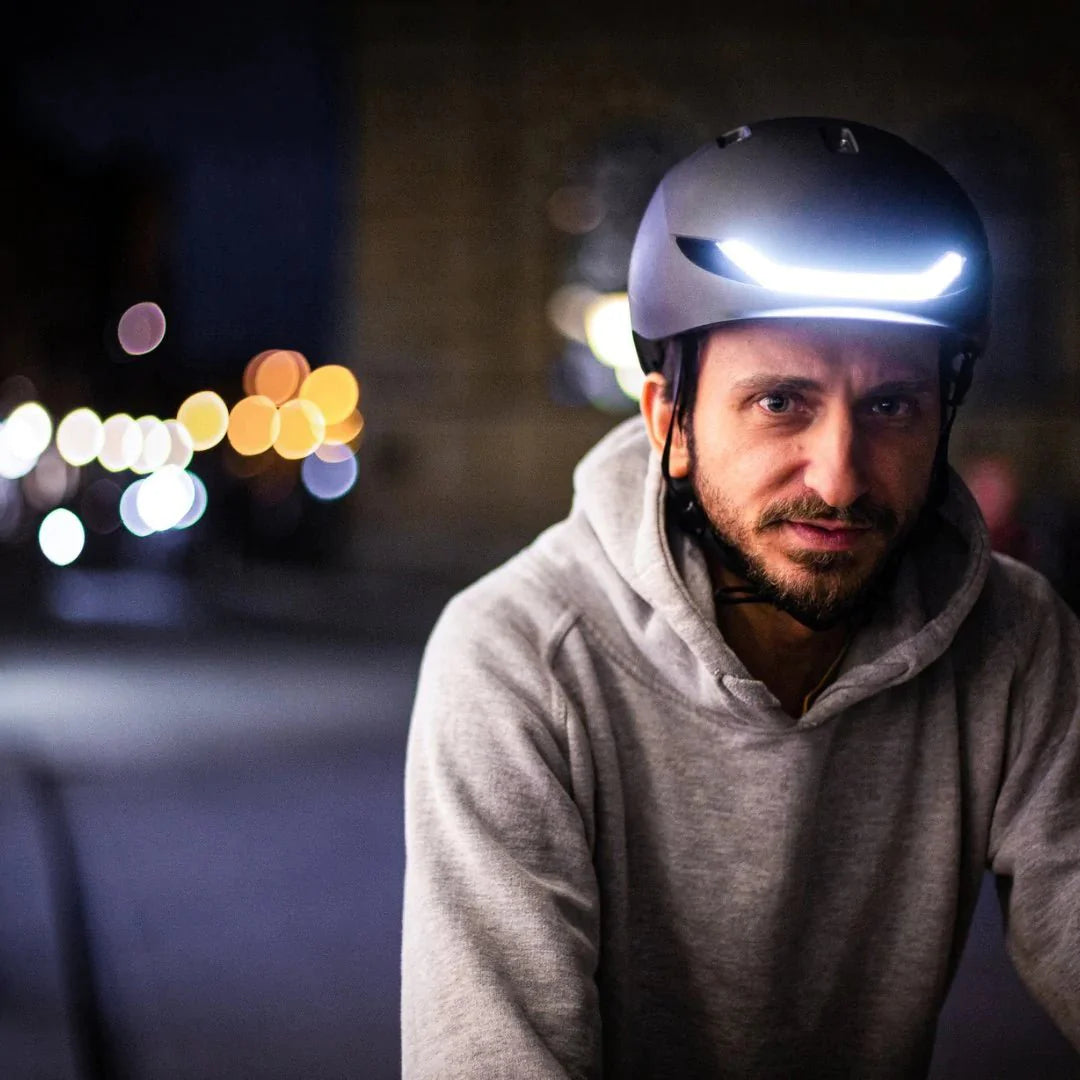 Lumos Matrix Smart Helmet Charcoal Black - LOCO Scooters