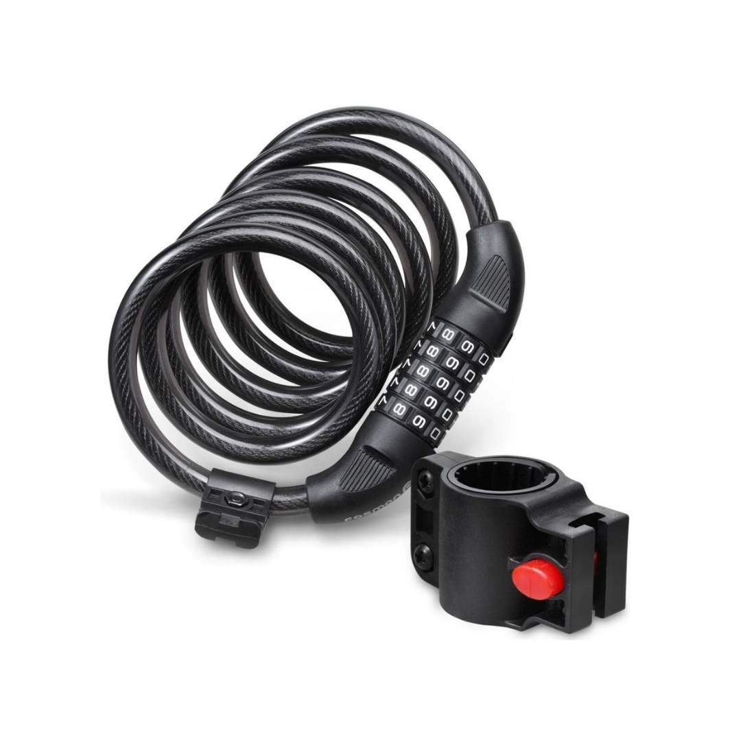 Spiral Cable Combination Lock 1.8m - LOCO Scooters